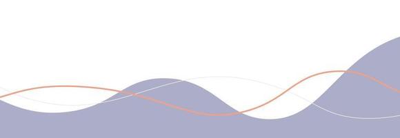 illustration vectorielle de vague esthétique frontière vecteur