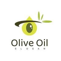 modèle de conception de logo d'huile d'olive vecteur