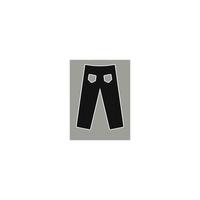 pantalon icône illustration de conception de logo vectoriel