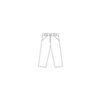 pantalon icône illustration de conception de logo vectoriel