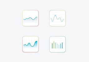 Statistiques icônes vectorielles vecteur