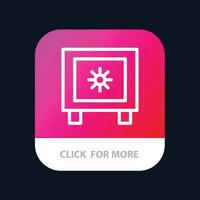 verrouillage de casier bouton d'application mobile logistique globale version de ligne android et ios vecteur