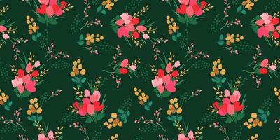 motif floral sans soudure. conception de vecteur pour le papier, la couverture, le tissu, la décoration intérieure et toute autre utilisation