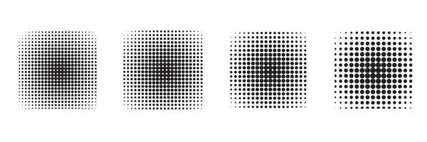 collection de formes carrées abstraites en demi-teintes vecteur