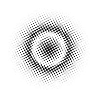 conception abstraite de cercle de demi-teintes grunge vecteur