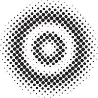 vecteur de forme de demi-teinte cercle pointillé géométrique abstrait