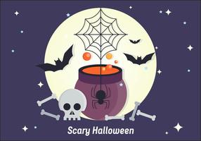 Illustration Scary Halloween Vector