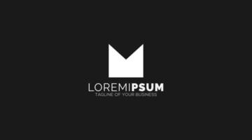 lettre m logo design moderne et créatif vecteur