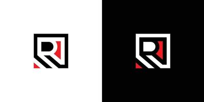 création de logo initiales lettre r moderne et unique 3 vecteur