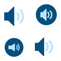 icône de volume du haut-parleur audio. vecteur de haut-parleur de musique