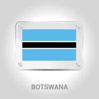 vecteur de conception du drapeau du botswana