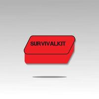 vecteur de logo de kit de survie