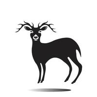 logo tête de cerf vecteur