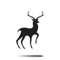 logo tête de cerf vecteur