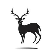 logo tête de cerf vecteur