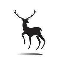 logo tête de cerf vecteur