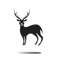 logo tête de cerf vecteur