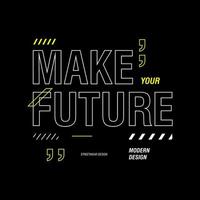 faites votre future typographie streetwear graphisme vecteur