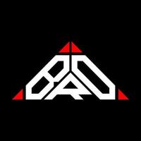 conception créative de logo de lettre bro avec graphique vectoriel, logo bro simple et moderne en forme de triangle. vecteur