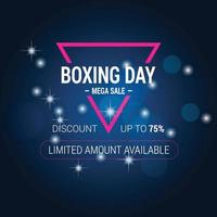 carte de vente boxing day avec vecteur de conception élégant