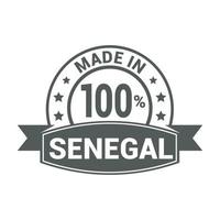 vecteur de conception de timbres du sénégal