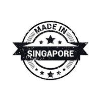 vecteur de conception de timbres de singapour