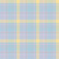 modèle sans couture dans les couleurs bleu clair, rose et jaune d'été pour plaid, tissu, textile, vêtements, nappe et autres choses. image vectorielle. vecteur