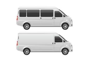 Modèle de Minibus de Minibus vecteur