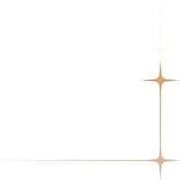 illustration vectorielle de bordure de coin étoile minimale vecteur