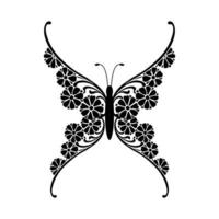 conception de mandala de page de coloriage de papillon. design d'impression. conception de t-shirts. vecteur