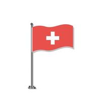 illustration du modèle de drapeau suisse vecteur