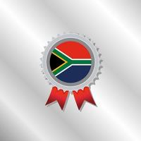 illustration du modèle de drapeau de l'afrique du sud vecteur