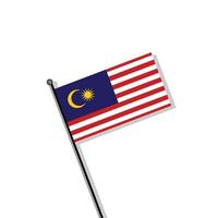 illustration du modèle de drapeau malaisie vecteur