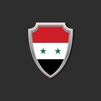 illustration du modèle de drapeau de la syrie vecteur