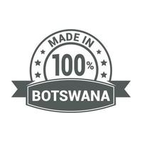 vecteur de conception de timbres du botswana