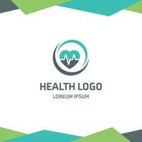 création de logo de santé avec vecteur de typographie