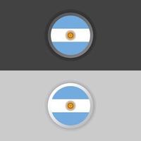 illustration du modèle de drapeau argentin vecteur