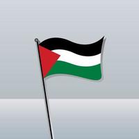 illustration du modèle de drapeau de palestine vecteur