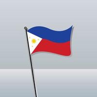 illustration du modèle de drapeau des philippines vecteur