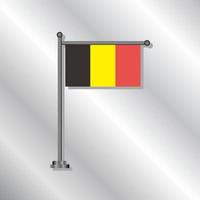 illustration du modèle de drapeau belge vecteur