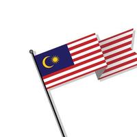 illustration du modèle de drapeau malaisie vecteur
