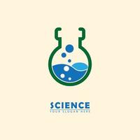 logo vectoriel d'icône de laboratoire de recherche sur l'eau