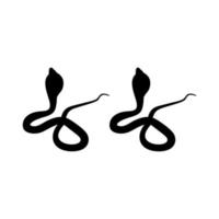 silhouette du serpent cobra pour logo, pictogramme, site Web ou élément de conception graphique. illustration vectorielle vecteur