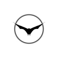 silhouette de la paire de renard volant ou de chauve-souris pour l'illustration d'art, l'icône, le symbole, le pictogramme, le logo, le site Web ou l'élément de conception graphique. illustration vectorielle vecteur