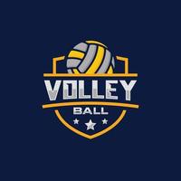 volley-ball, équipe, emblème, logo, conception, vecteur, illustration vecteur