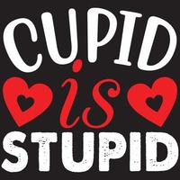 Cupidon est stupide vecteur