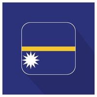 vecteur de conception du drapeau nauru