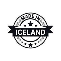 vecteur de conception de timbres d'islande