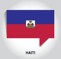 vecteur de conception du drapeau d'haïti