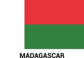 vecteur de conception du drapeau de madagascar